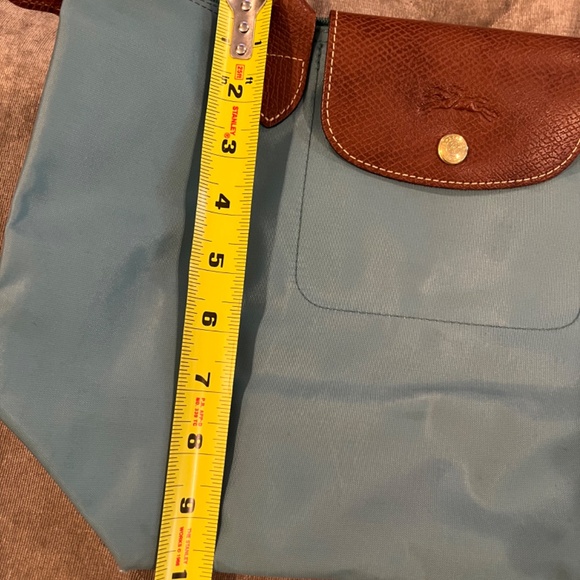 Longchamp Le Pliage Small (LONG STRAPS) Tote Shoulder Bag-BLUE NYLON - Picture 16 of 16